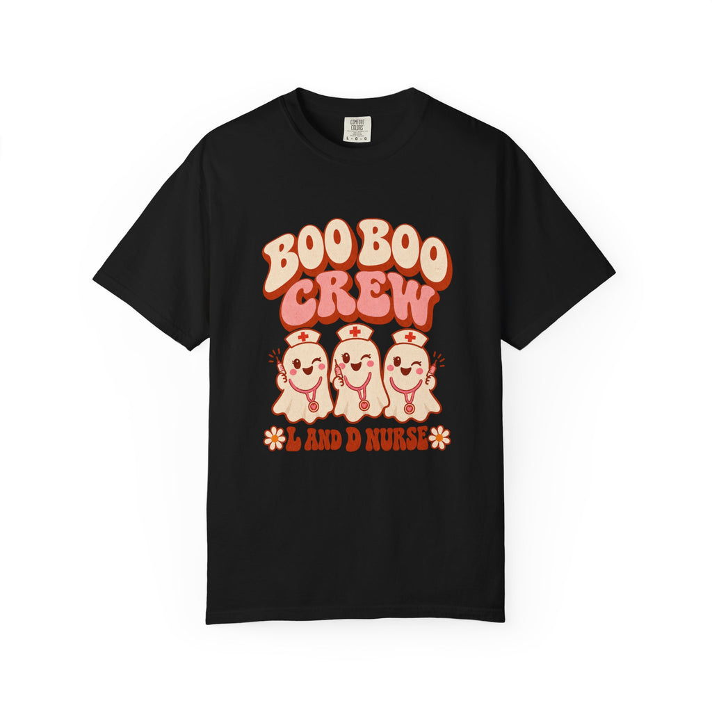 Boo Boo Crew Nurse T-Shirt – Cute Ghost Nurse Tee for Healthcare Workers