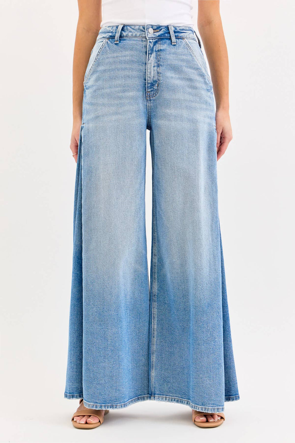 Cello High Rise Super Wide Leg jeans
