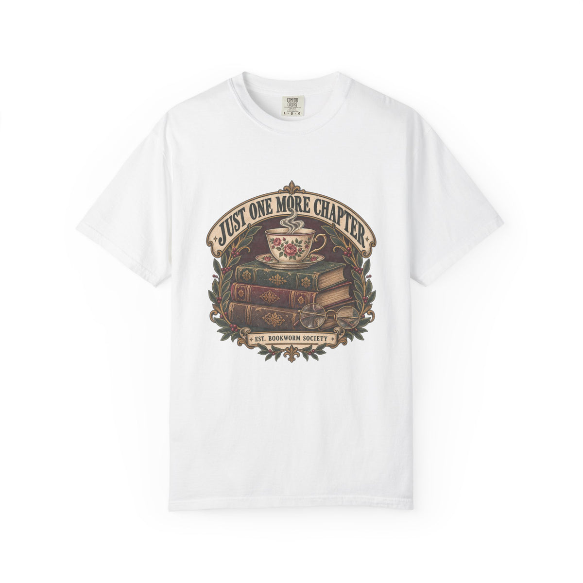 Just One More Chapter T-Shirt — Book Lover Reading Tee