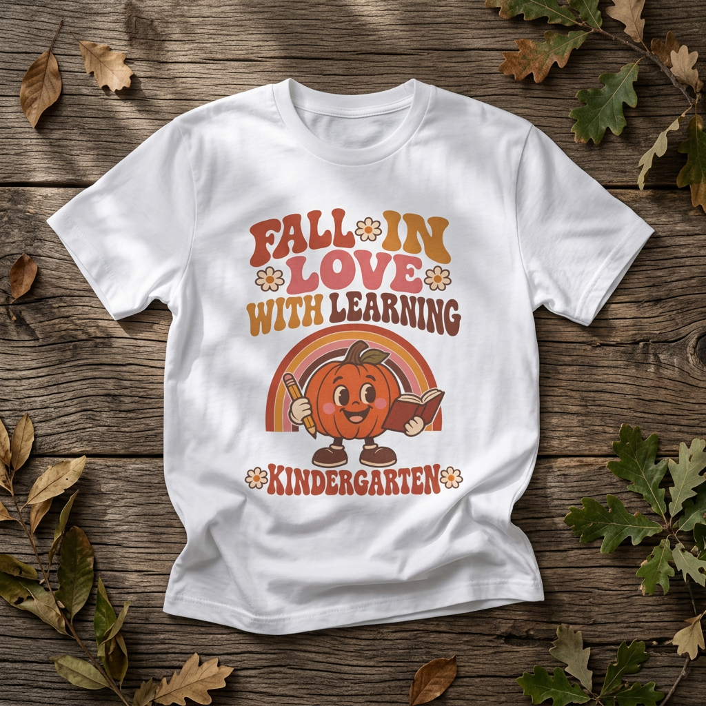 Fall in Love with Learning Kindergarten T-Shirt