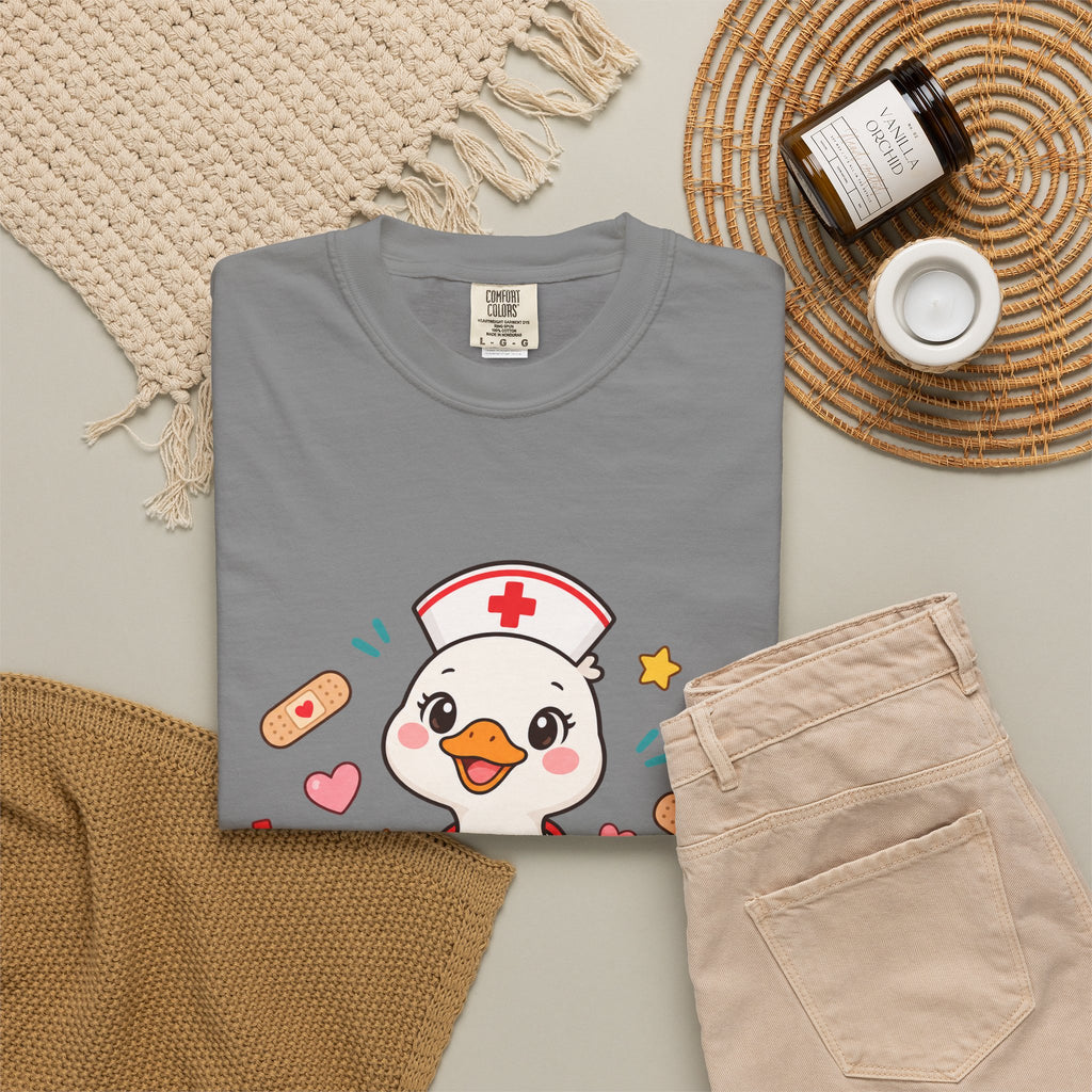 Nurse Duck Heart T-Shirt — Cute Nursing Gift