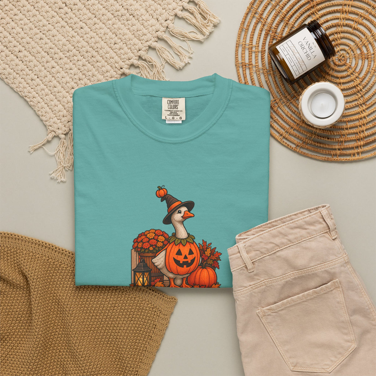Porch Goose Vibes Halloween T-Shirt