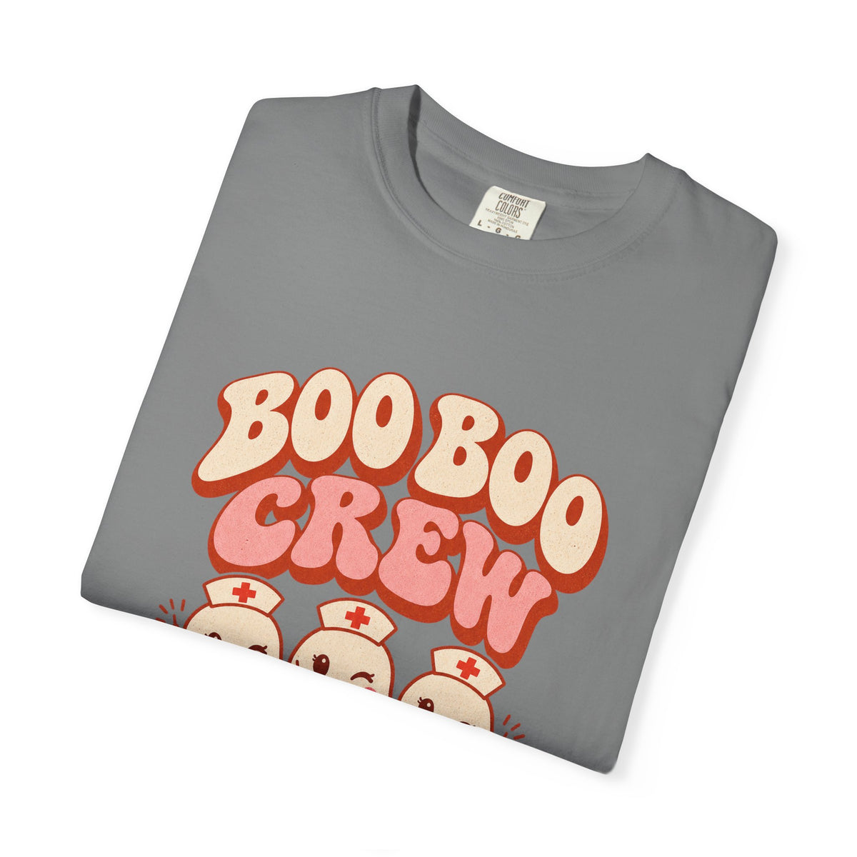 Boo Boo Crew Nurse T-Shirt – Cute Ghost Nurse Tee for Healthcare Workers
