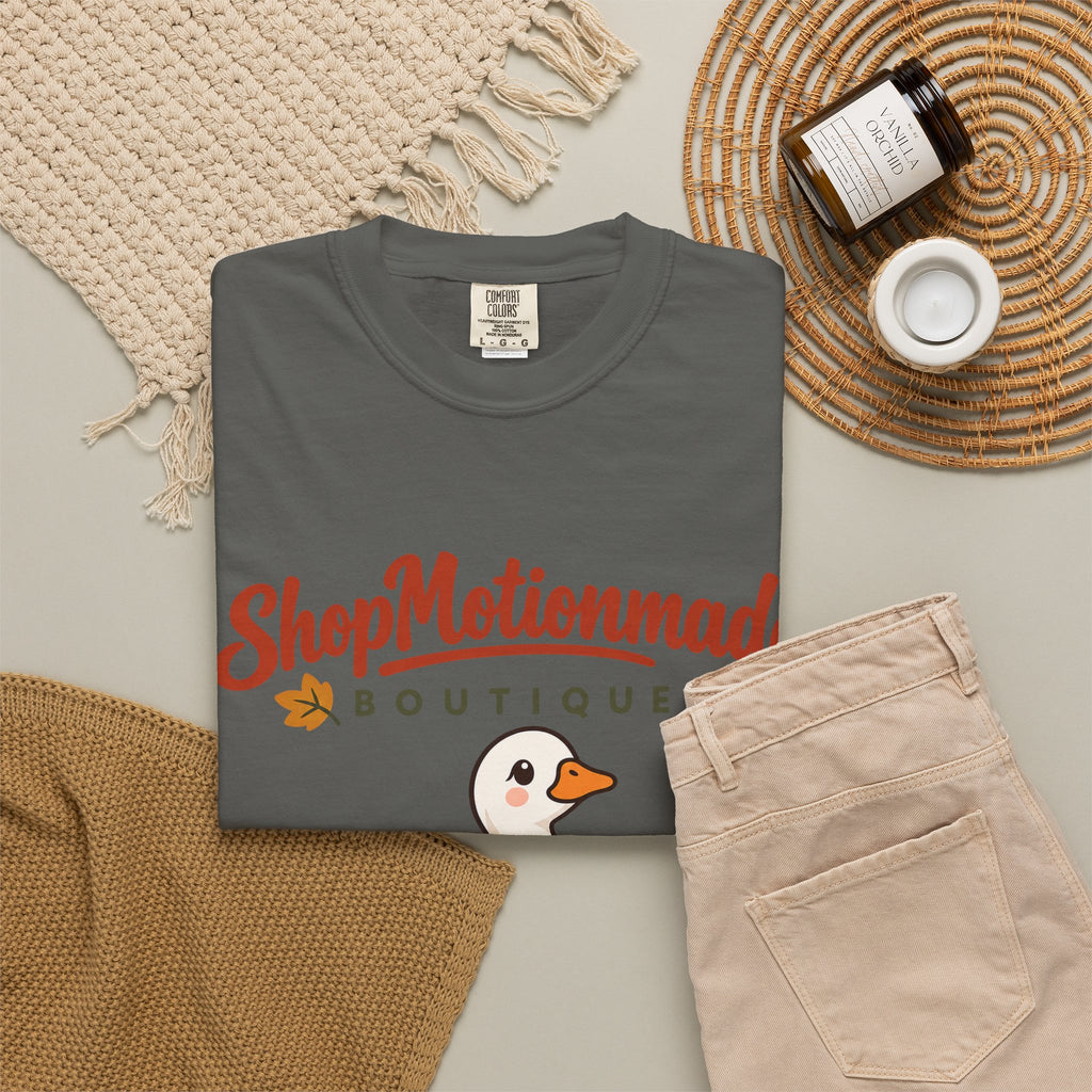 Autumn Goose Boutique T-Shirt — "ShopMotionmade" Cozy Fall Graphic Tee