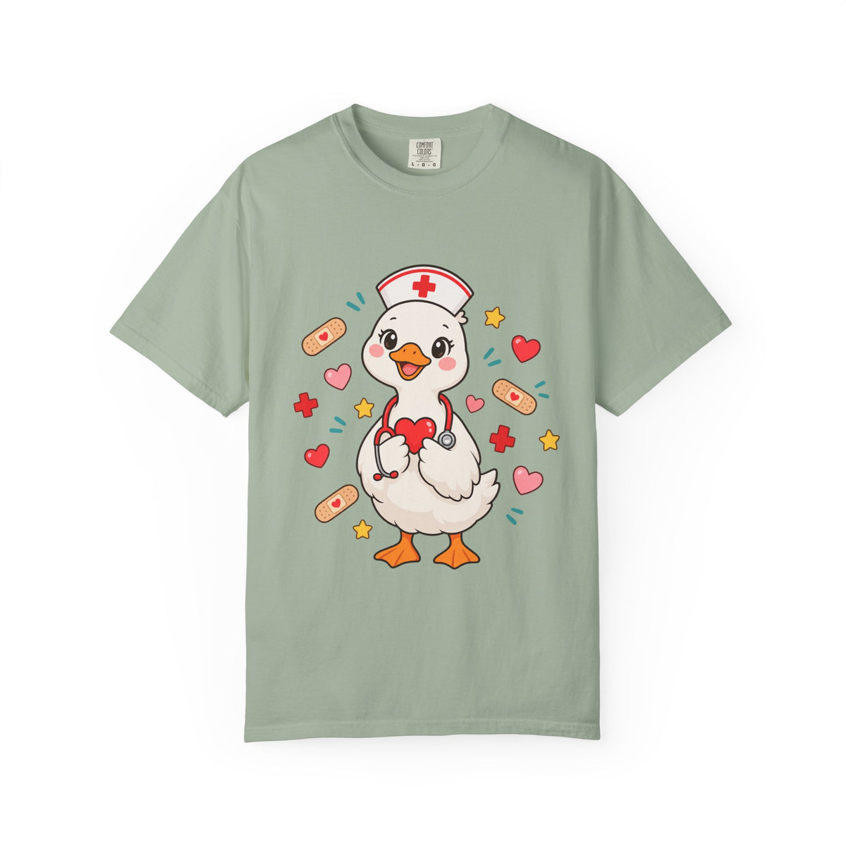 Nurse Duck Heart T-Shirt — Cute Nursing Gift