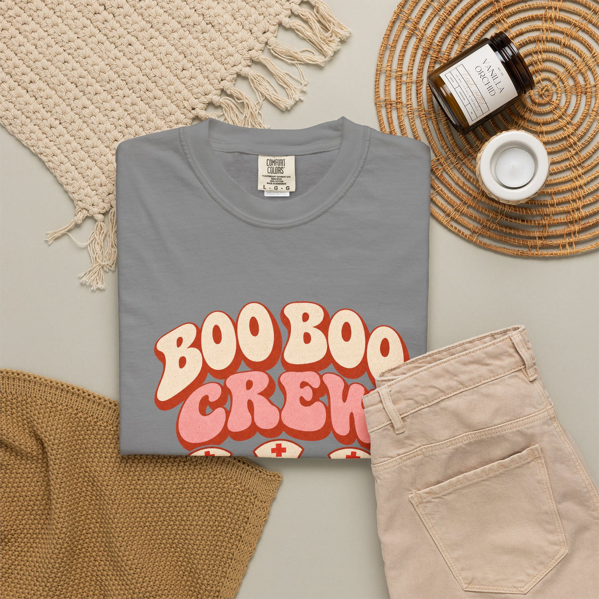 Boo Boo Crew Nurse T-Shirt – Cute Ghost Nurse Tee for Healthcare Workers