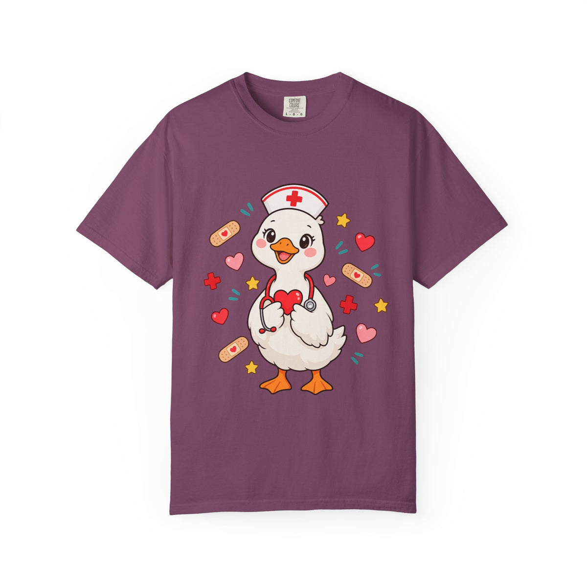 Nurse Duck Heart T-Shirt — Cute Nursing Gift