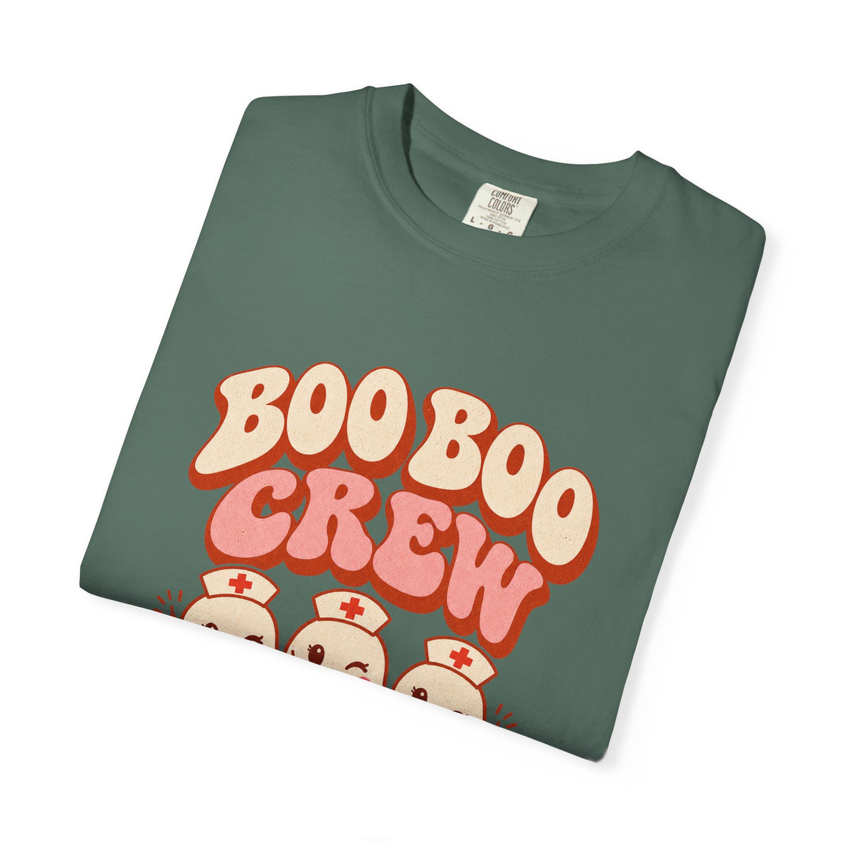 Boo Boo Crew Nurse T-Shirt – Cute Ghost Nurse Tee for Healthcare Workers