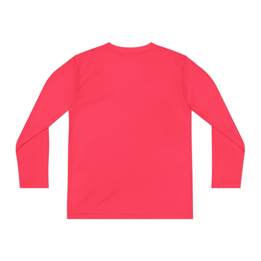 Youth Long Sleeve Tee — 'A Little Wild' Cute Highland Cow Floral Graphic