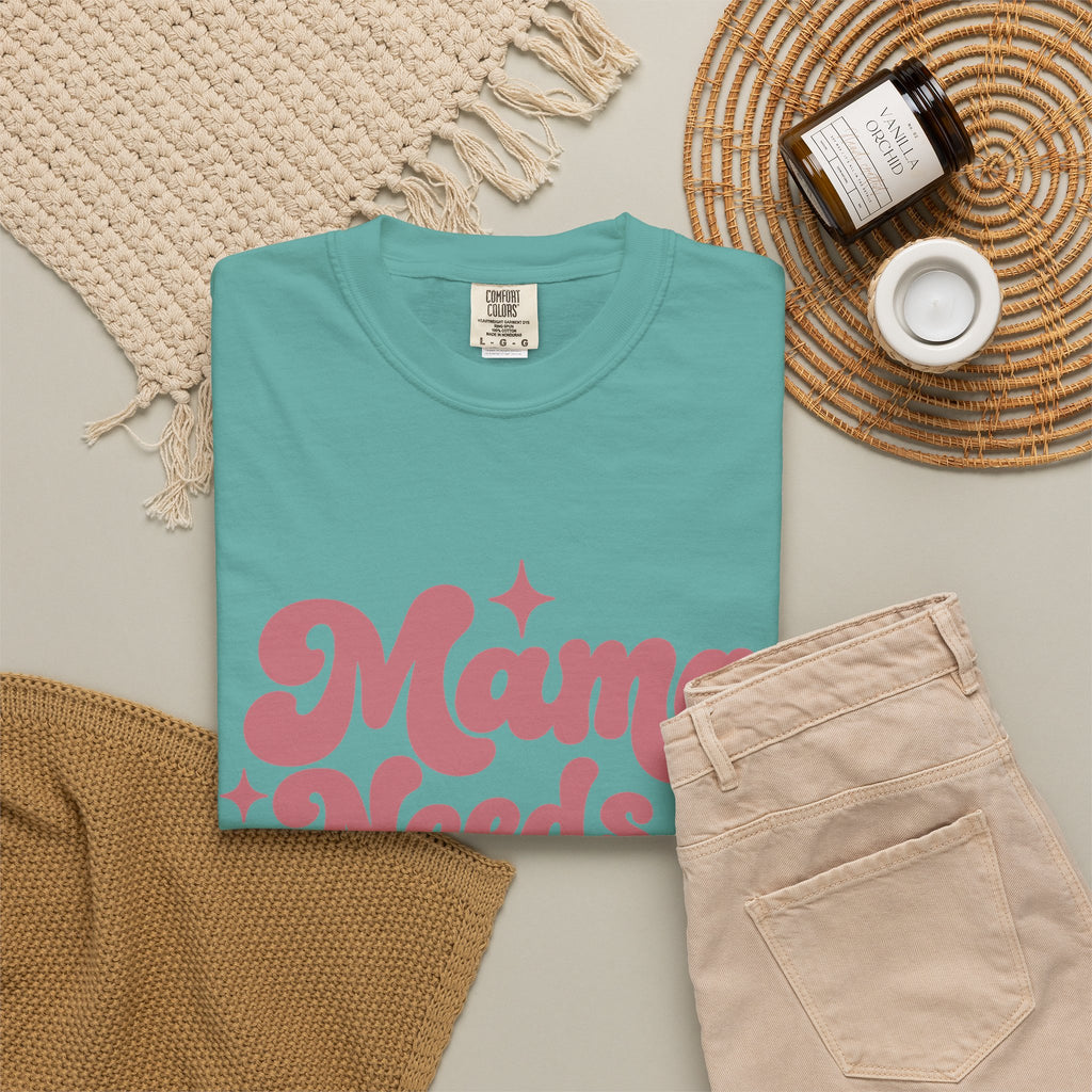 Mama Needs a Minute T-Shirt — Retro Mom Graphic Tee