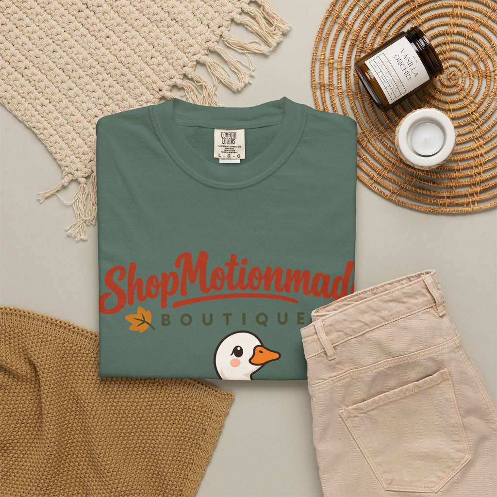 Autumn Goose Boutique T-Shirt — "ShopMotionmade" Cozy Fall Graphic Tee