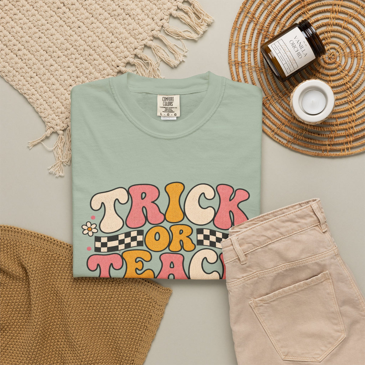 Trick or Teach 3rd Grade Halloween T-Shirt