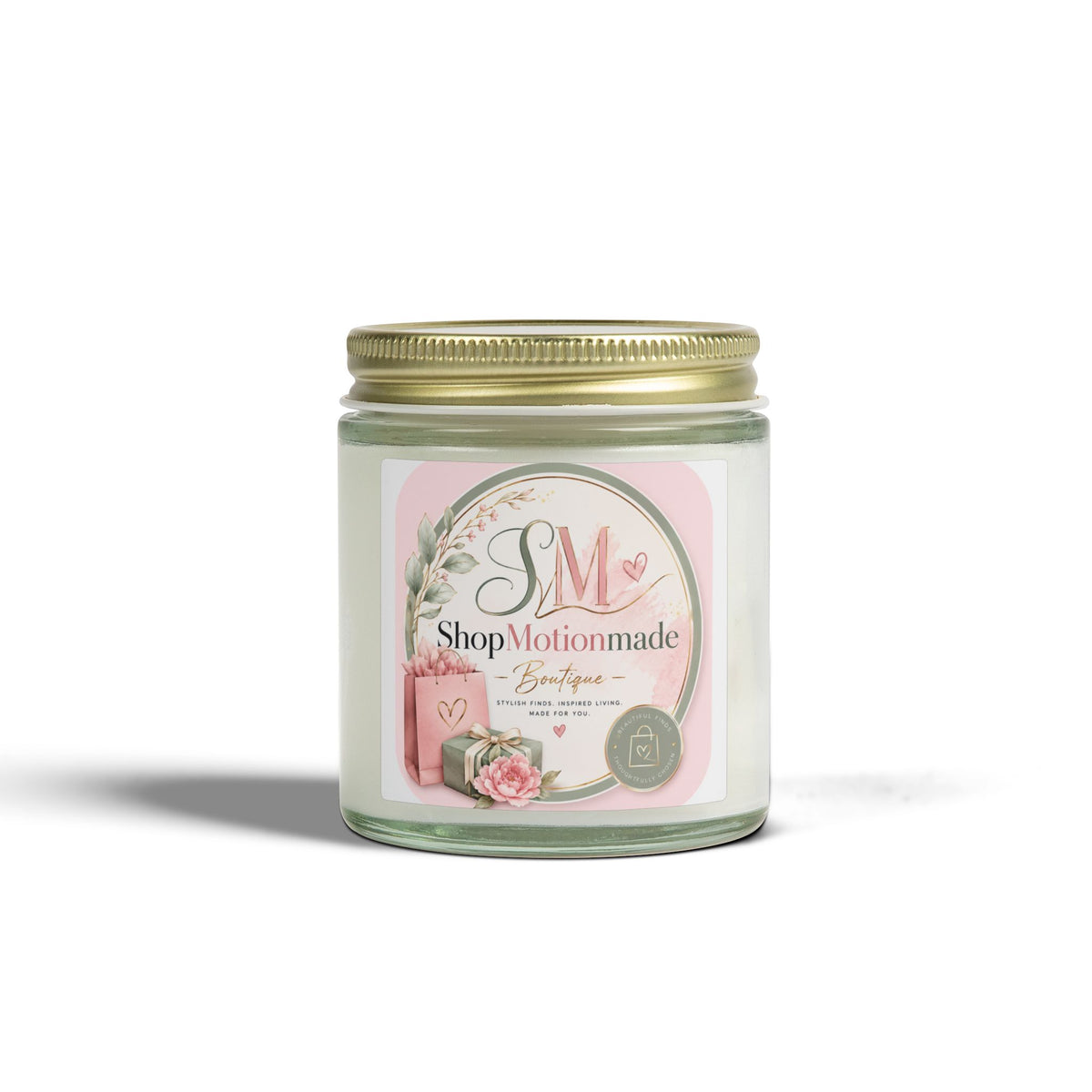 Coconut Apricot Soy Candle — 4oz & 9oz Scented Jar (Tropical Floral, Gift-Ready)
