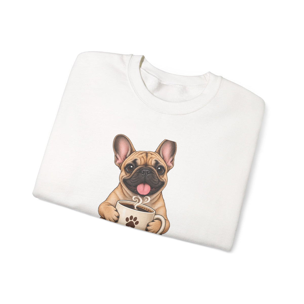 Frenchie Snuggles Sweatshirt — Cute French Bulldog Crewneck