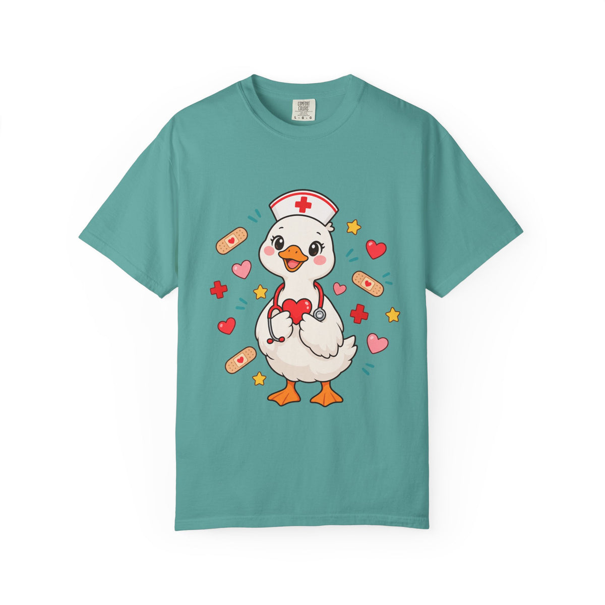 Nurse Duck Heart T-Shirt — Cute Nursing Gift