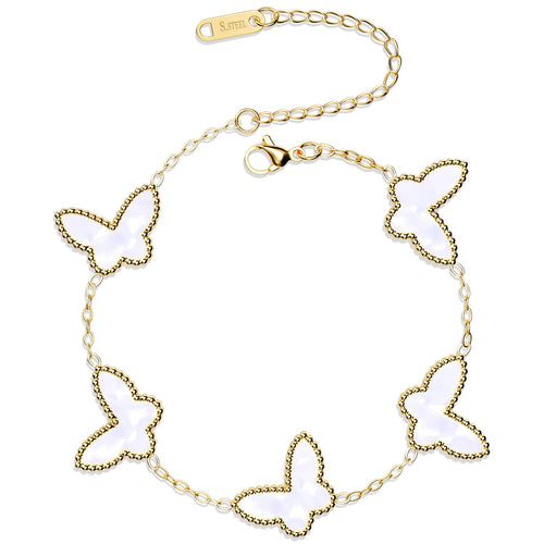 AiCase 18K Gold Clover Bracelet