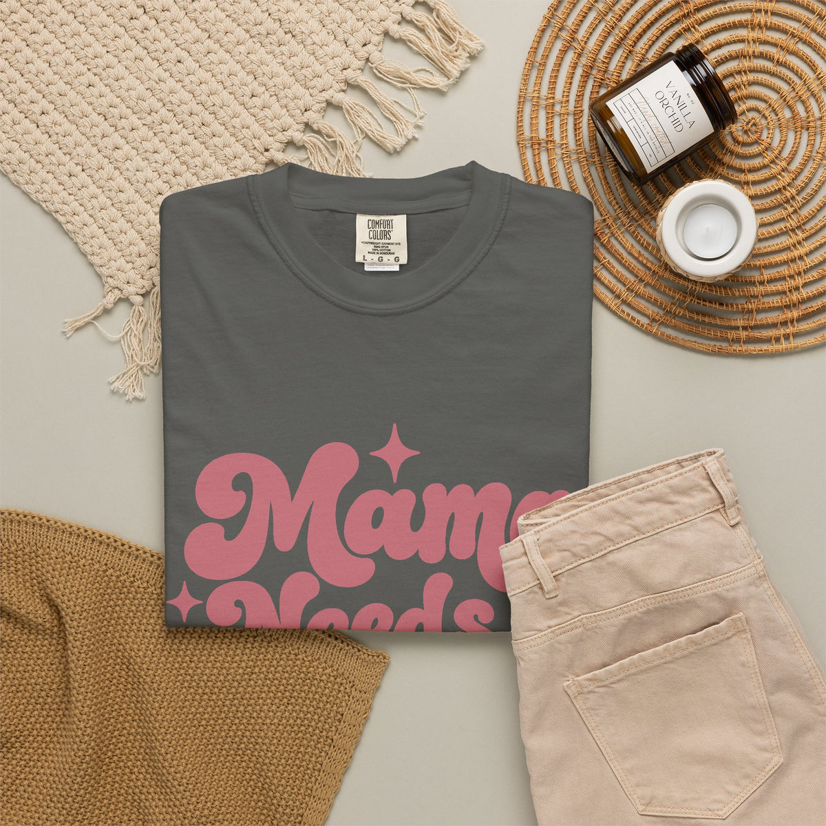 Mama Needs a Minute T-Shirt — Retro Mom Graphic Tee