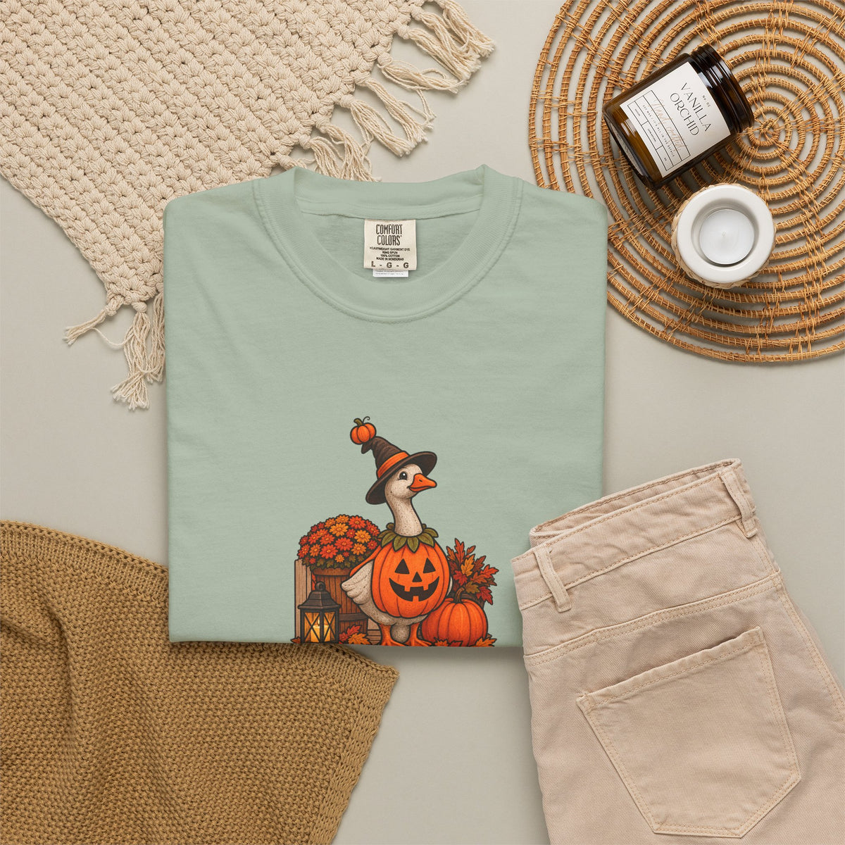 Porch Goose Vibes Halloween T-Shirt