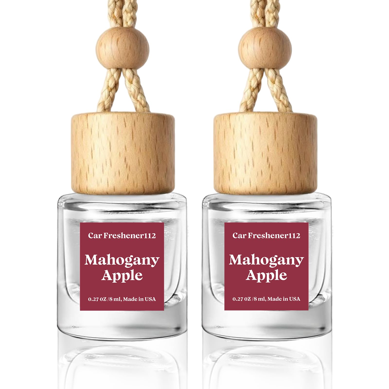 HoogaLife Car Air Freshener Diffuser 2 Pack Hanging Air Freshener Diffuser - Vanilla Cream Fragrance Oil Air D iffuser for Car, 45+ days Long Lasting Fragrance Made in USA C ar Air Fresheners (V54)