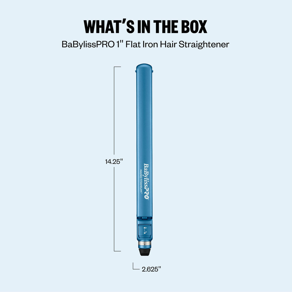 BabylissPRO Nano Titanium Digital Ultra-Thin Hair Straightener