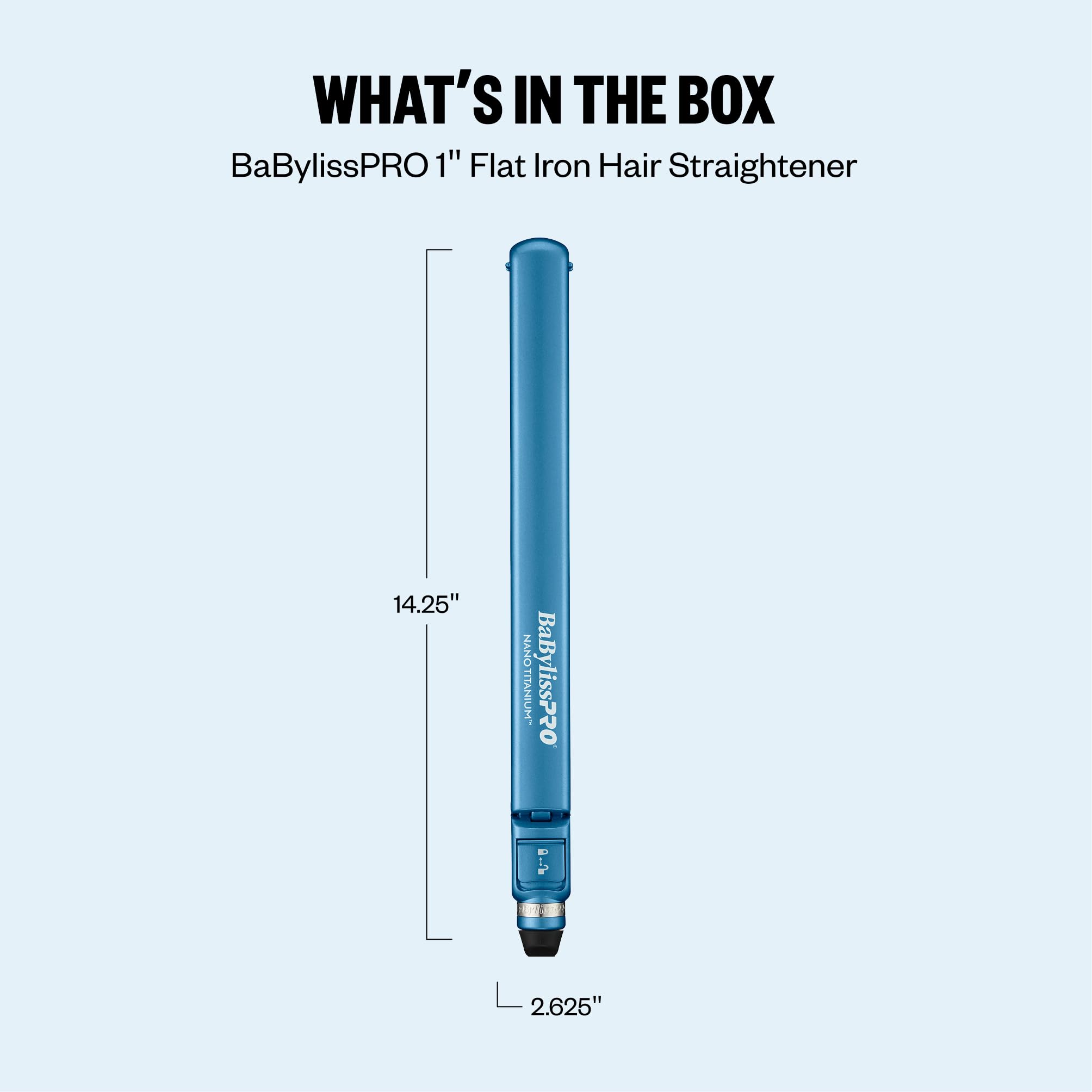BabylissPRO Nano Titanium Digital Ultra-Thin Hair Straightener