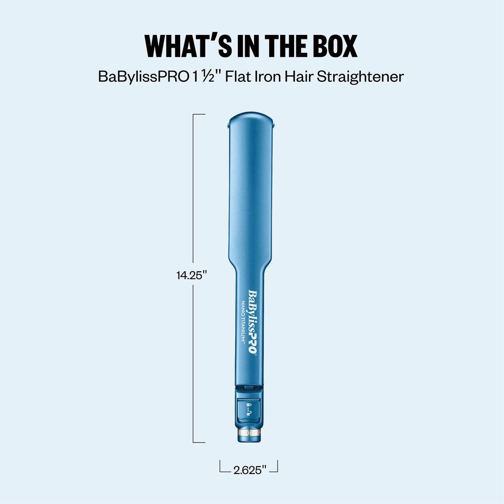 BabylissPRO Nano Titanium Digital Ultra-Thin Hair Straightener