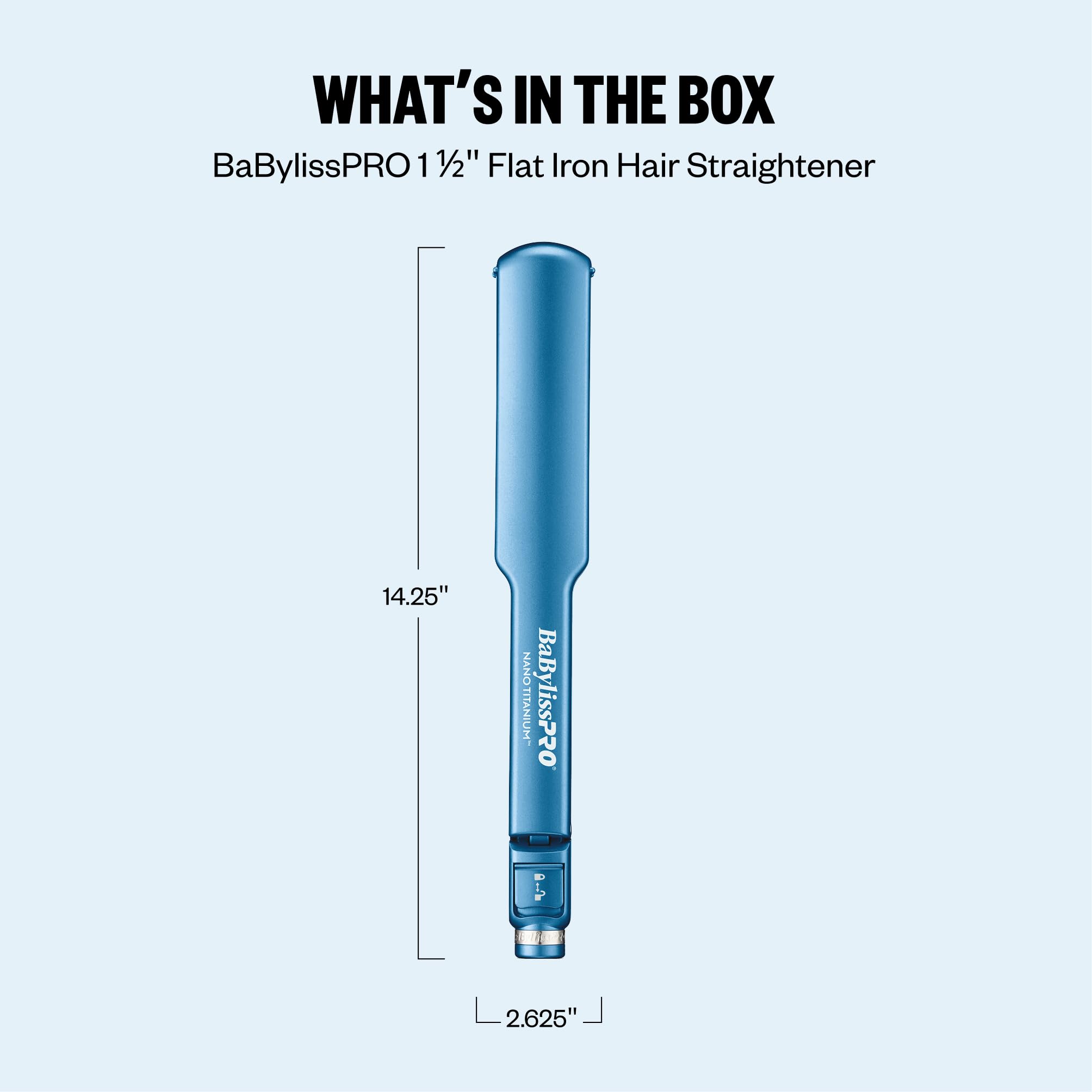 BabylissPRO Nano Titanium Digital Ultra-Thin Hair Straightener