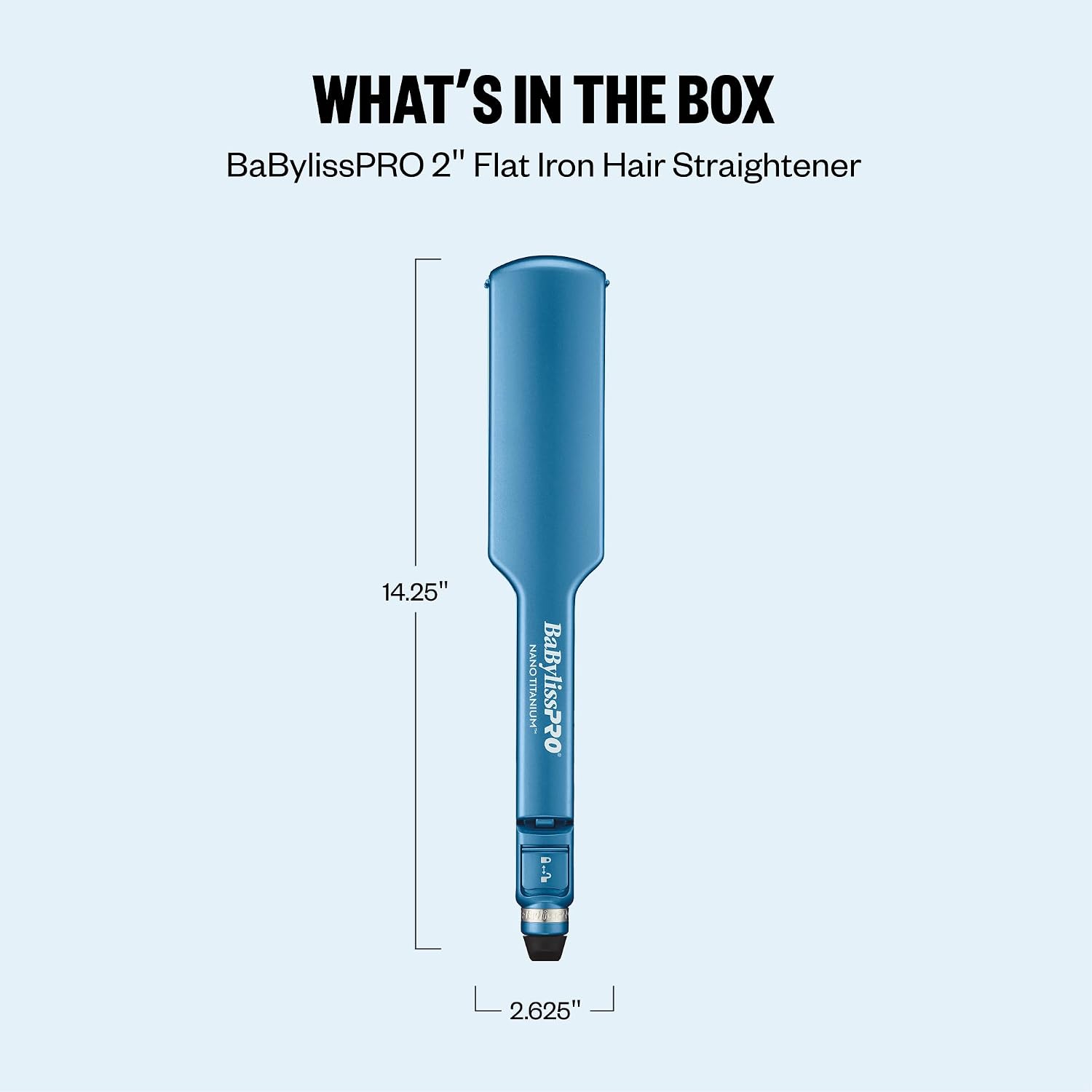 BabylissPRO Nano Titanium Digital Ultra-Thin Hair Straightener