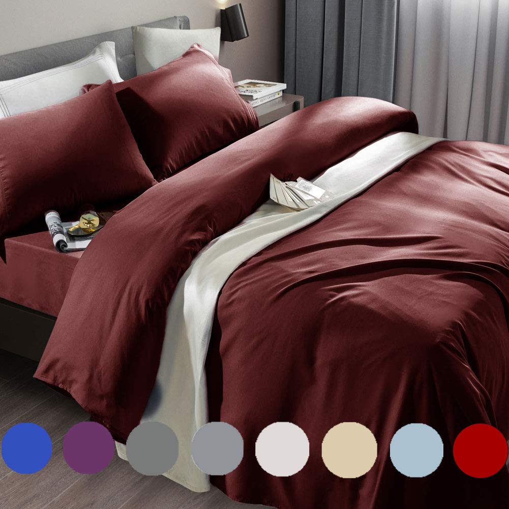 SONORO KATE Bed Sheet Set Super Soft Microfiber 1800 Series Luxury Egyptian Sheets Fit 18-24 Inch Deep Pocket Mattress Wrinkle-6 Piece (Sage, Queen)