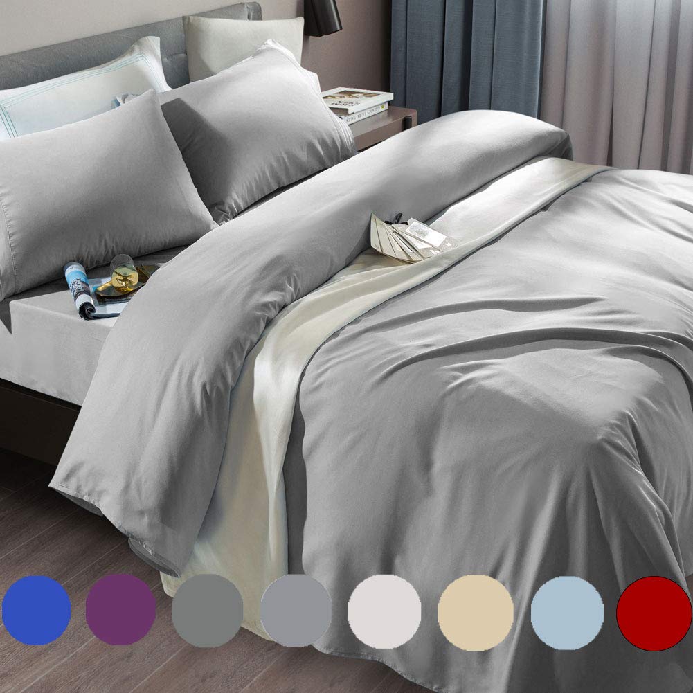 SONORO KATE Bed Sheet Set Super Soft Microfiber 1800 Series Luxury Egyptian Sheets Fit 18-24 Inch Deep Pocket Mattress Wrinkle-6 Piece (Sage, Queen)