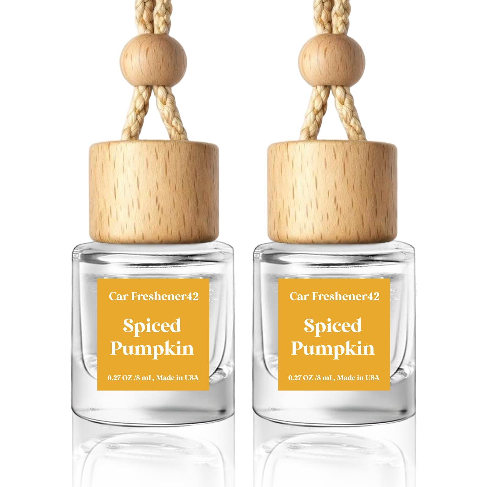 HoogaLife Car Air Freshener Diffuser 2 Pack Hanging Air Freshener Diffuser - Vanilla Cream Fragrance Oil Air D iffuser for Car, 45+ days Long Lasting Fragrance Made in USA C ar Air Fresheners (V54)
