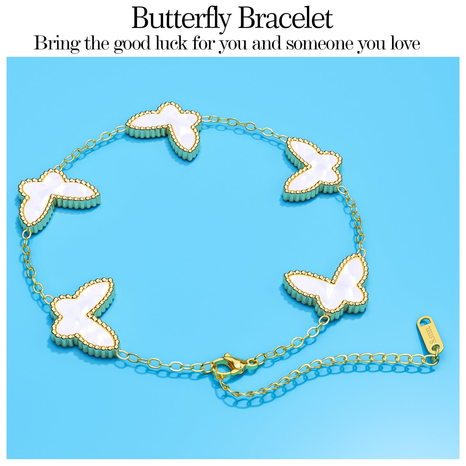 AiCase 18K Gold Clover Bracelet