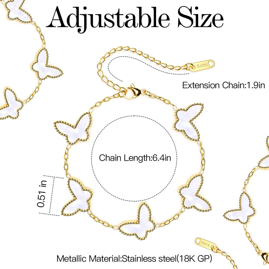 AiCase 18K Gold Clover Bracelet