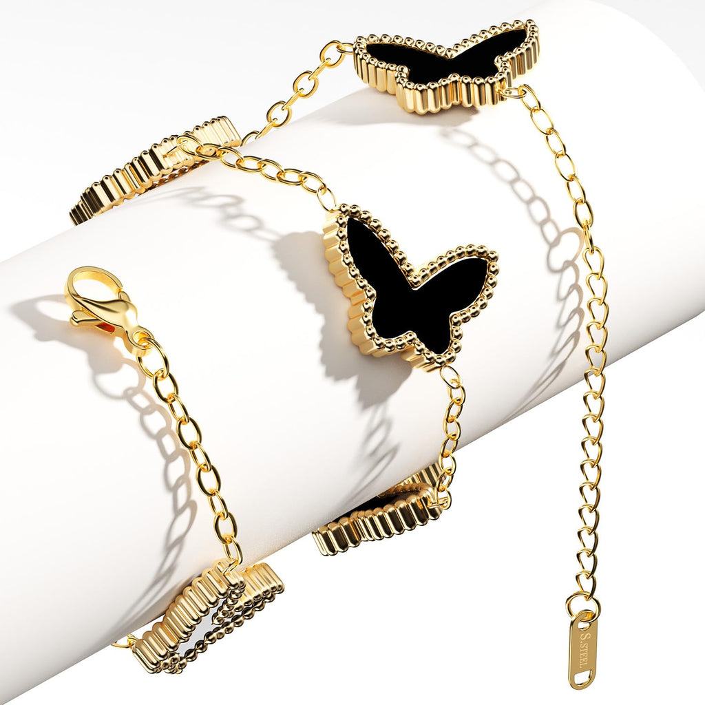 AiCase 18K Gold Clover Bracelet