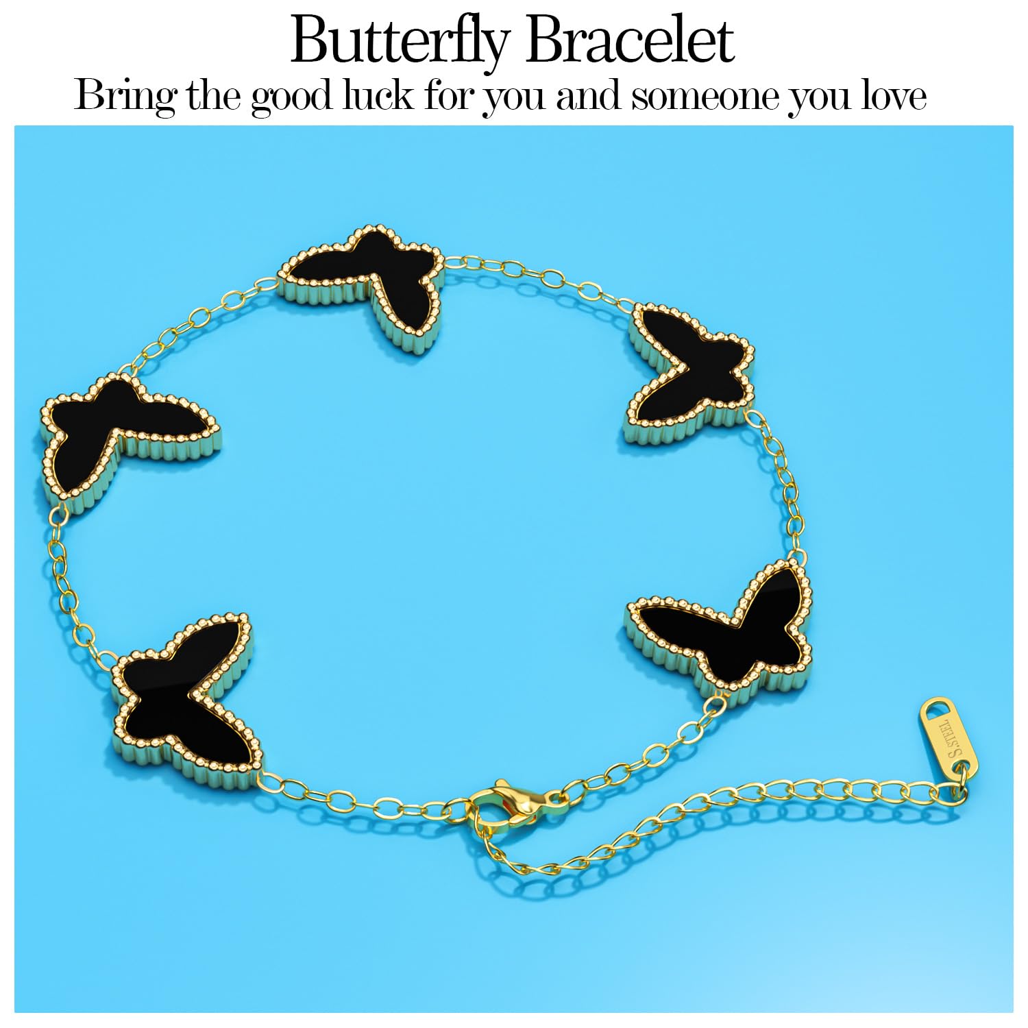 AiCase 18K Gold Clover Bracelet