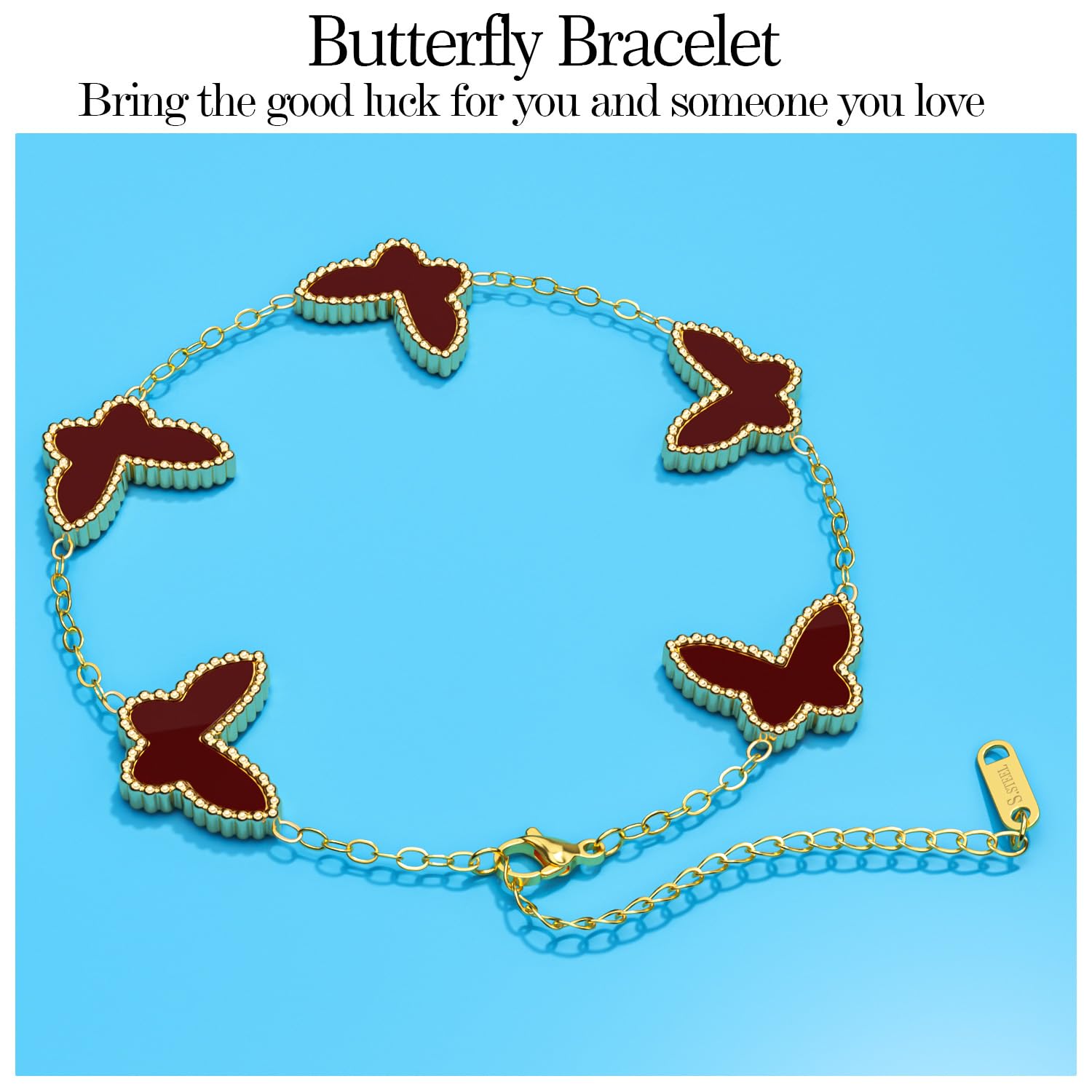 AiCase 18K Gold Clover Bracelet