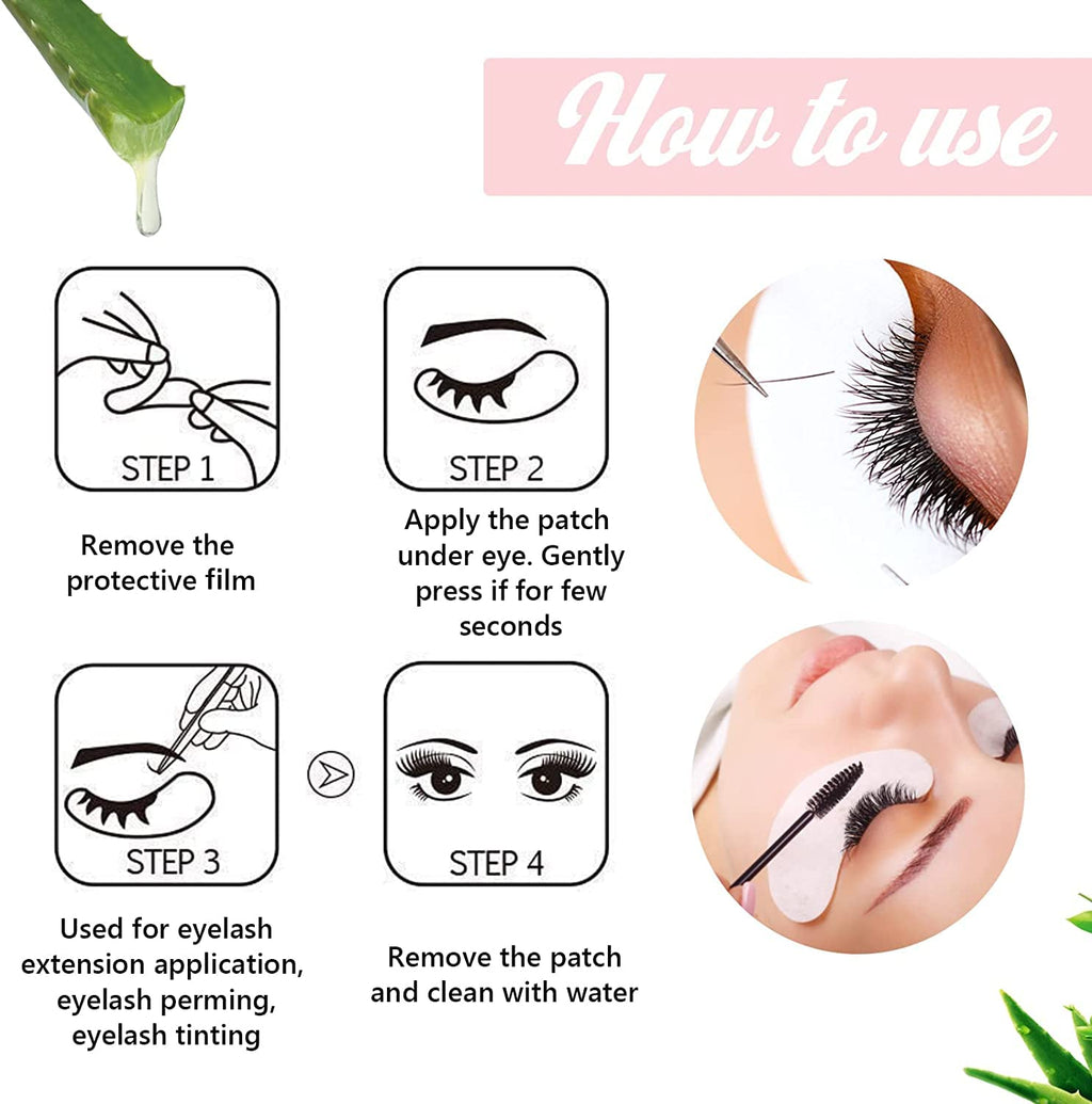 GreenLife Natural Hydrogel Eye Gel Pads – 100 Pairs | Collagen & Aloe Vera Under Eye Patches