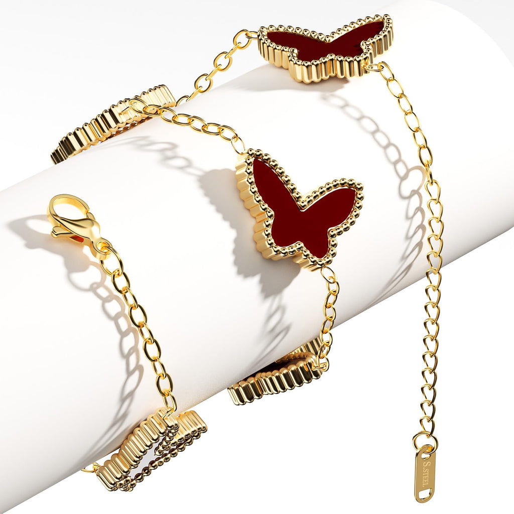 AiCase 18K Gold Clover Bracelet