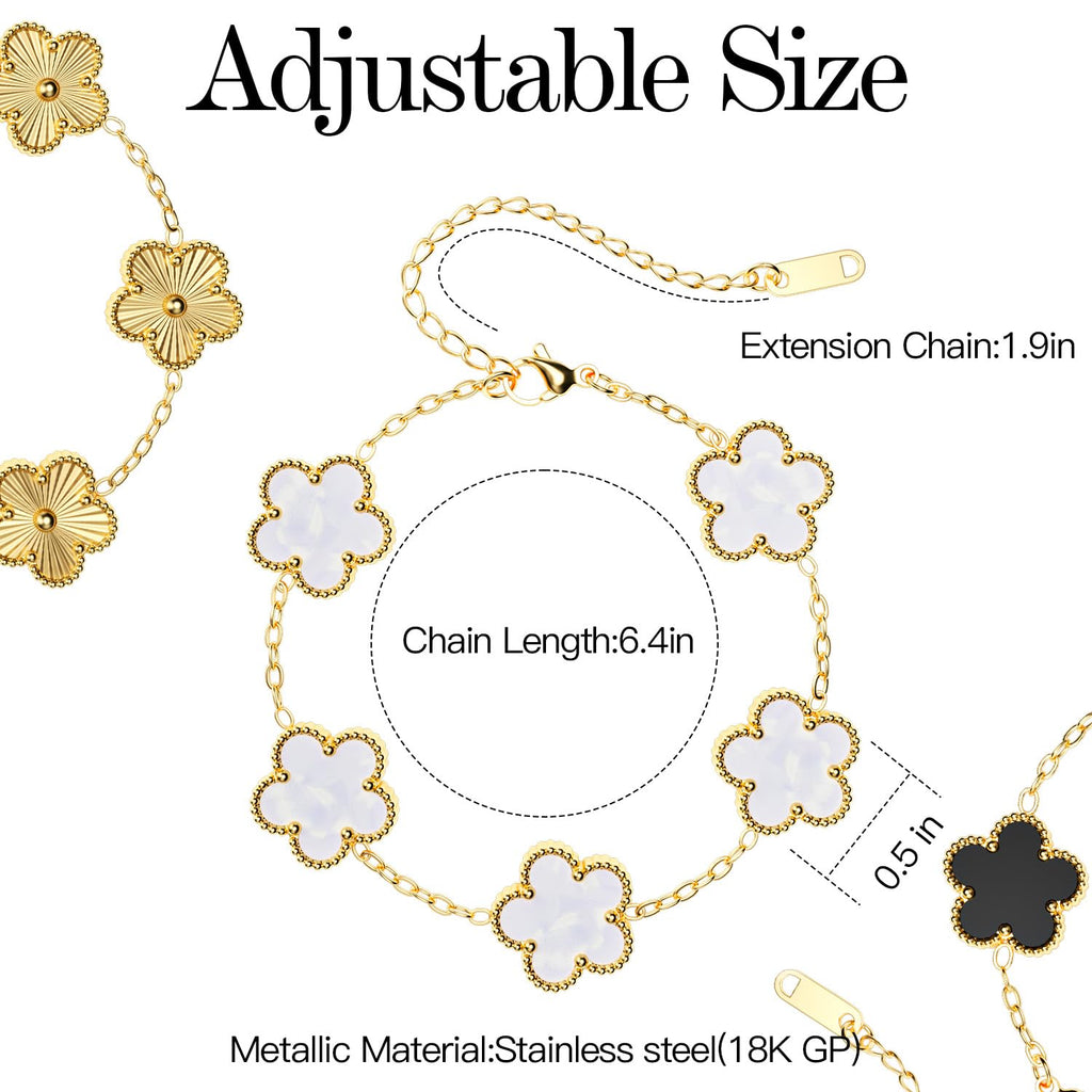 AiCase 18K Gold Clover Bracelet