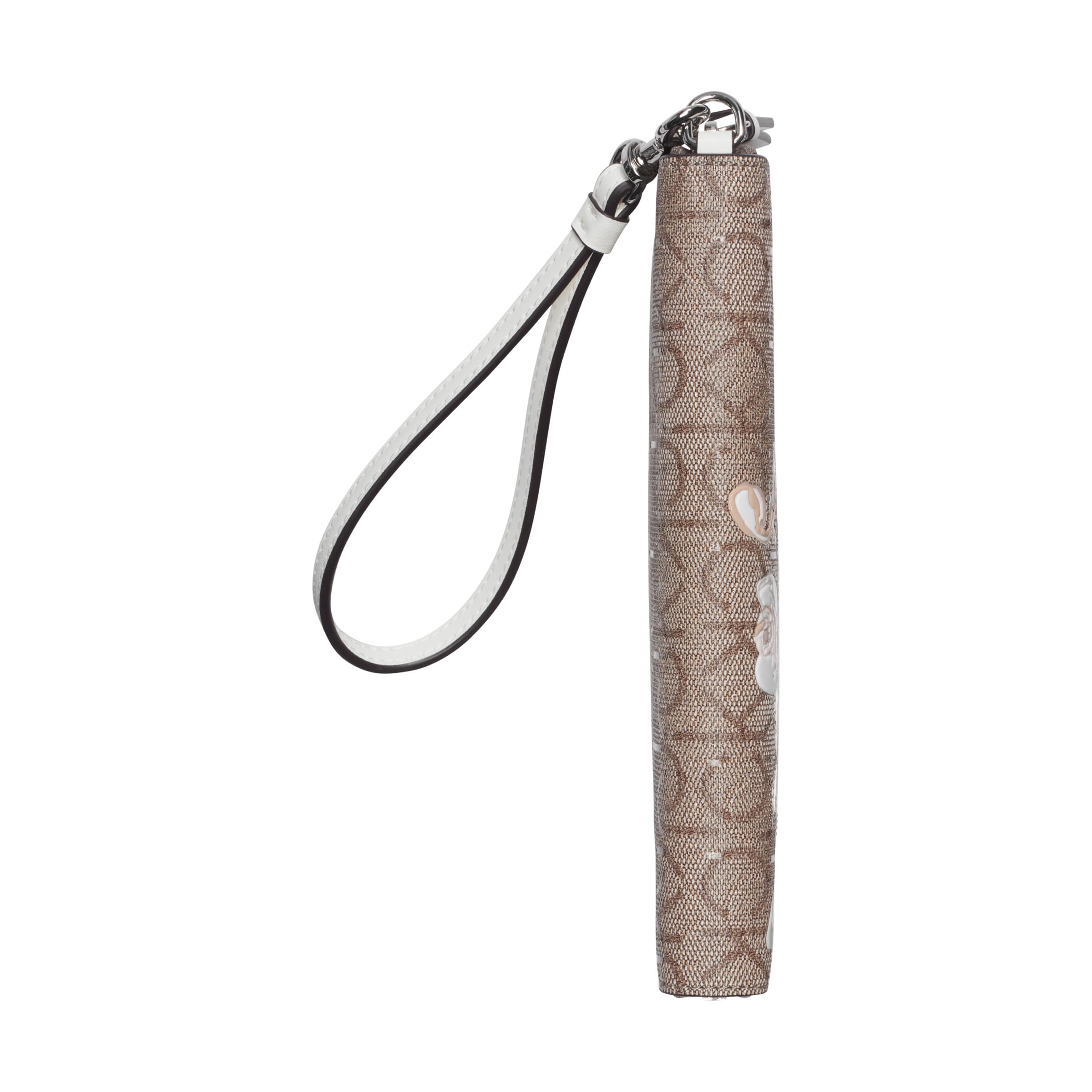 Calvin Klein Women's Key Item Saffiano Continental Zip Around Wallet With Wristlet Strap