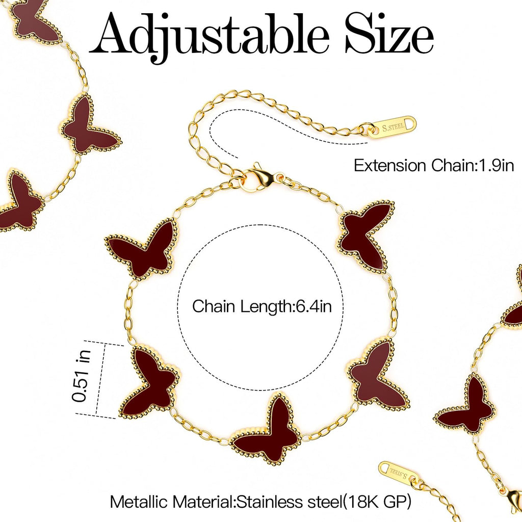 AiCase 18K Gold Clover Bracelet