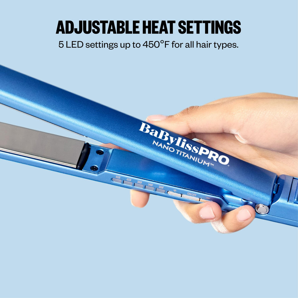 BabylissPRO Nano Titanium Digital Ultra-Thin Hair Straightener