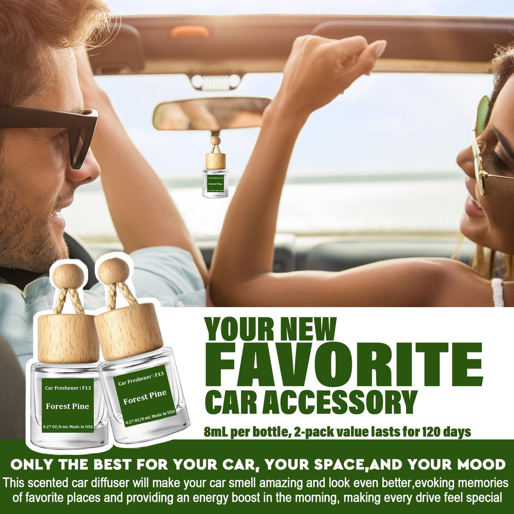 HoogaLife Car Air Freshener Diffuser 2 Pack Hanging Air Freshener Diffuser - Vanilla Cream Fragrance Oil Air D iffuser for Car, 45+ days Long Lasting Fragrance Made in USA C ar Air Fresheners (V54)