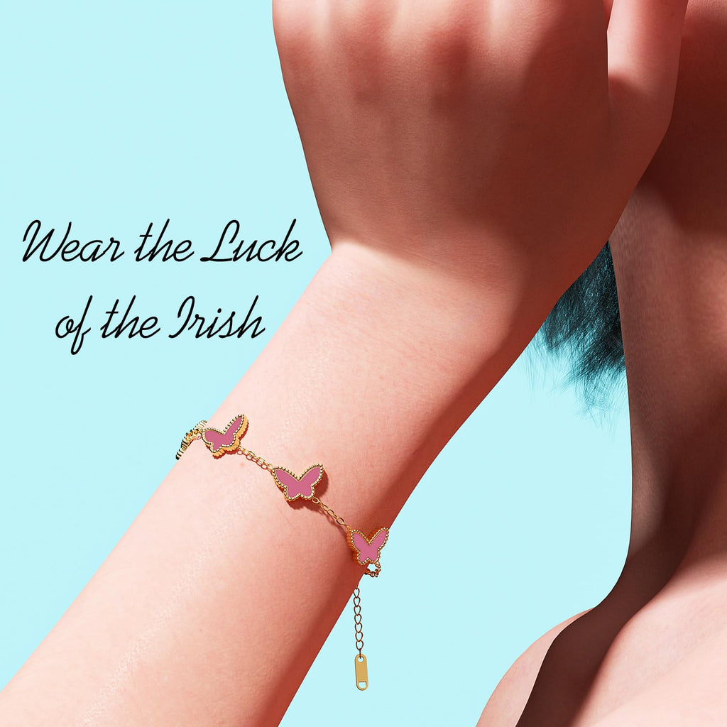 AiCase 18K Gold Clover Bracelet