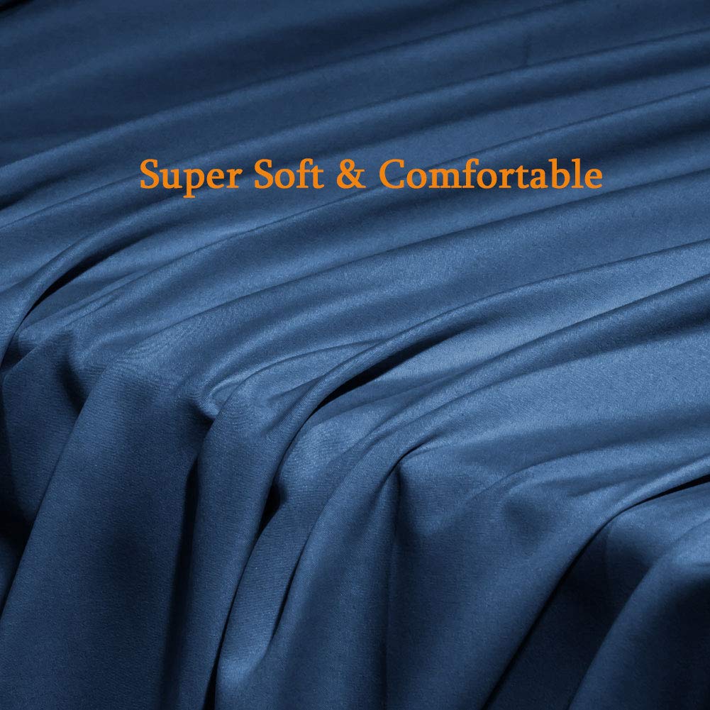 SONORO KATE Bed Sheet Set Super Soft Microfiber 1800 Series Luxury Egyptian Sheets Fit 18-24 Inch Deep Pocket Mattress Wrinkle-6 Piece (Sage, Queen)