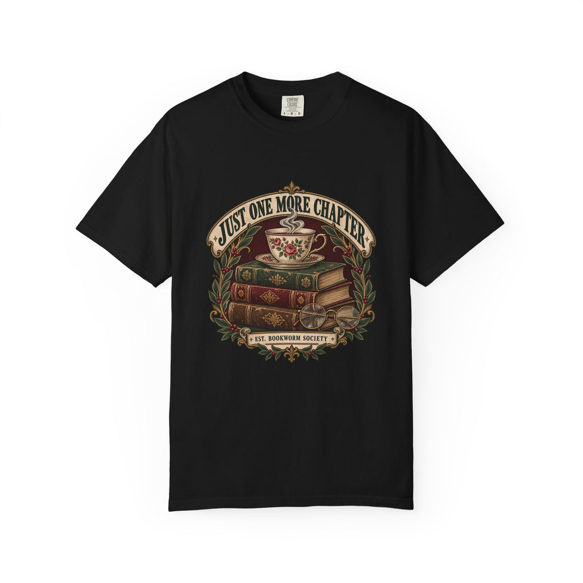 Just One More Chapter T-Shirt — Book Lover Reading Tee