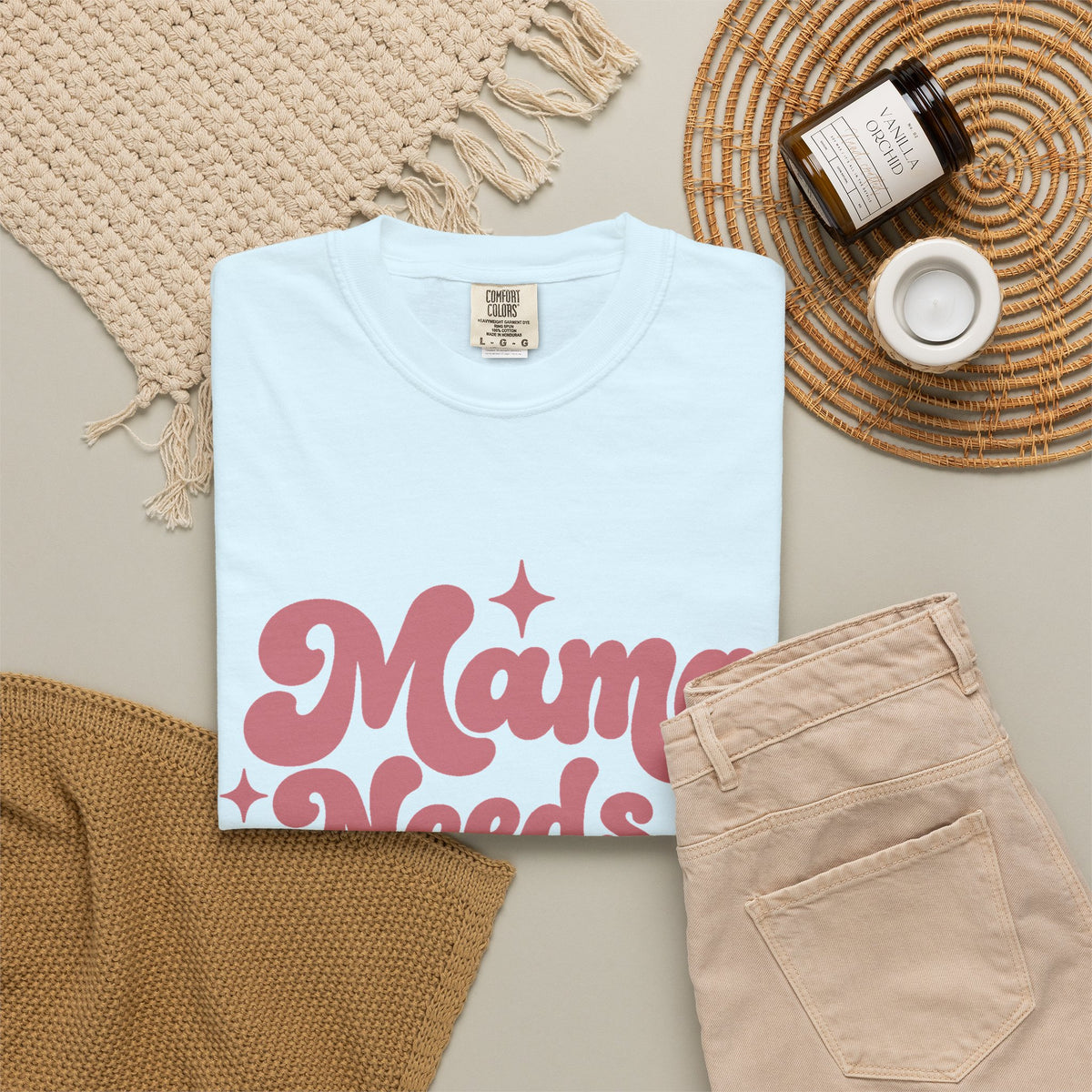 Mama Needs a Minute T-Shirt — Retro Mom Graphic Tee