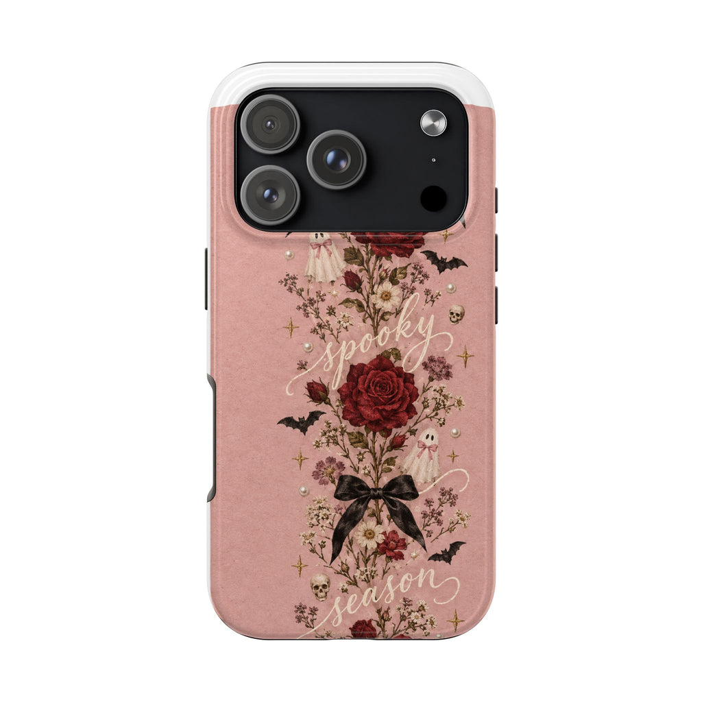 Tough Phone Case — 'Spooky Season' Vintage Rose Protective Cover