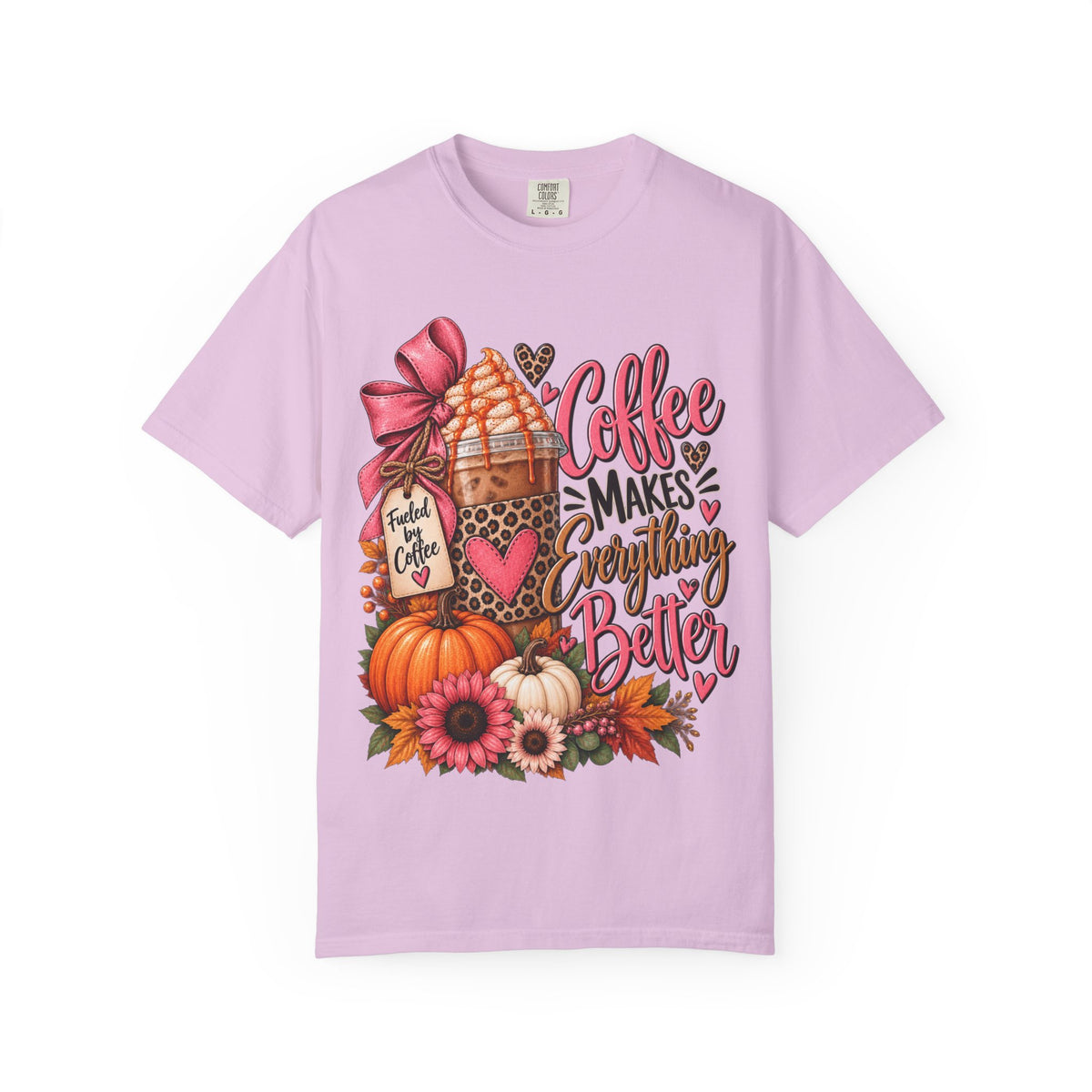 Coffee Makes Everything Better T-Shirt — Fall Pumpkin Spice Coffee Graphic Tee