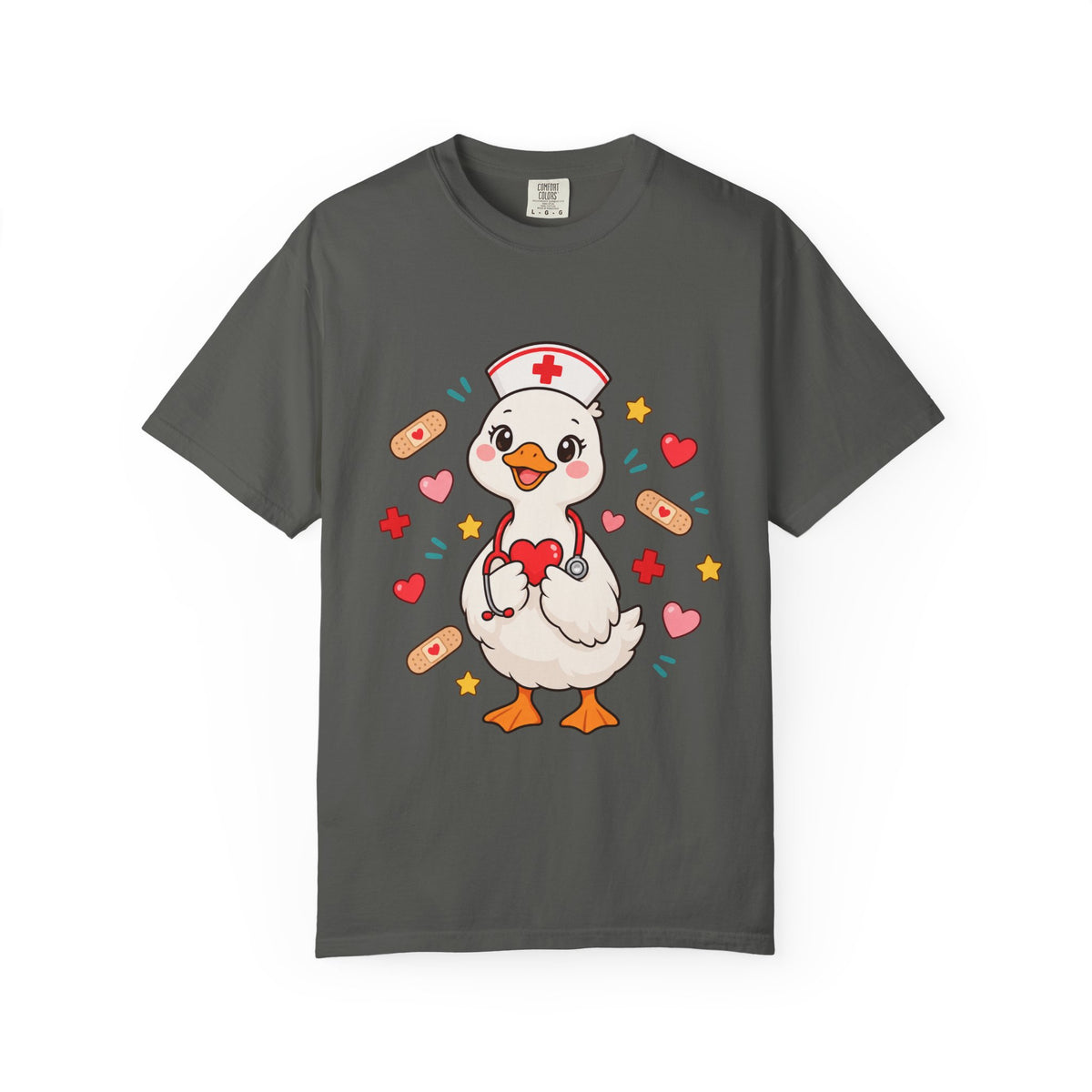 Nurse Duck Heart T-Shirt — Cute Nursing Gift